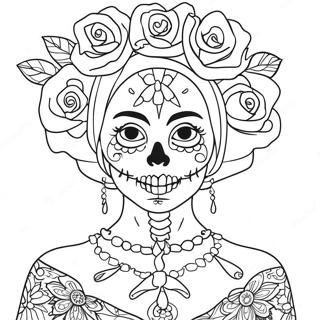 Catrina Coloring Pages