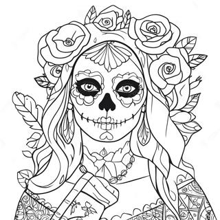 Catrina Coloring Page 53863-42607