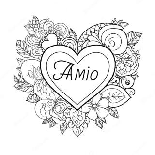 Te Amo Coloring Pages