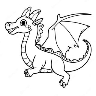 Anime Dragon Flying In The Sky Coloring Page 53913-42645