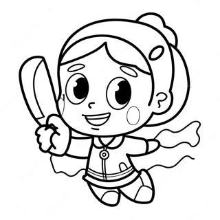 Word Girl In Action Coloring Page 53984-42717