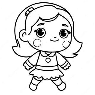 Word Girl In Action Coloring Page 53984-42720