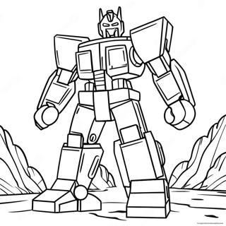 Lego Transformer Coloring Pages