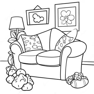 Cozy Nugget Couch Build Coloring Page 54034-42755