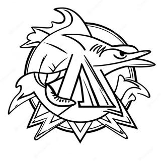 Miami Marlins Logo Coloring Page 54053-42758