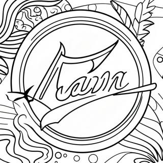 Miami Marlins Logo Coloring Page 54053-42760