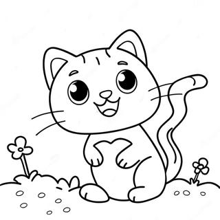 Candy Cat Poppy Playtime Coloring Pages