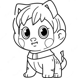 Cute Levi Character Coloring Page 54094-42787