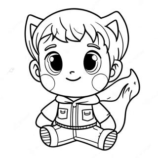 Cute Levi Character Coloring Page 54094-42788