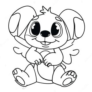 Stitch And Angel Coloring Page 540-428