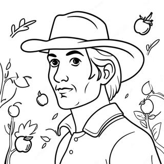 Johnny Appleseed Coloring Page 54103-42789