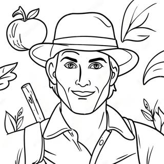 Johnny Appleseed Coloring Page 54103-42790