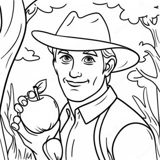 Johnny Appleseed Coloring Page 54103-42791