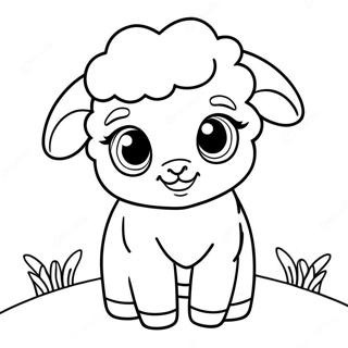 Cute Baby Sheep Coloring Page 54134-42825