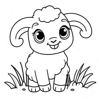 Cute Baby Sheep Coloring Page 54134-42826