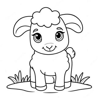 Cute Baby Sheep Coloring Page 54134-42827