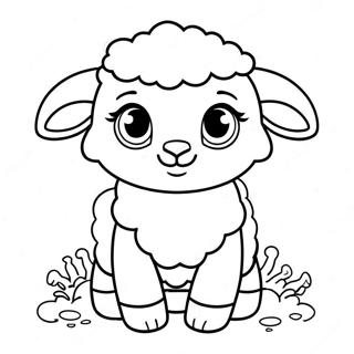 Cute Baby Sheep Coloring Page 54134-42828