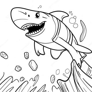 Megalodon Monster Jam Coloring Pages