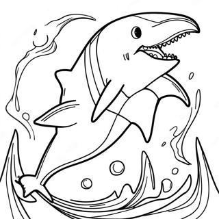 Megalodon Monster Jam Coloring Pages