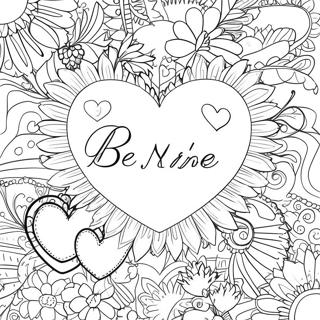 Be Mine Coloring Pages