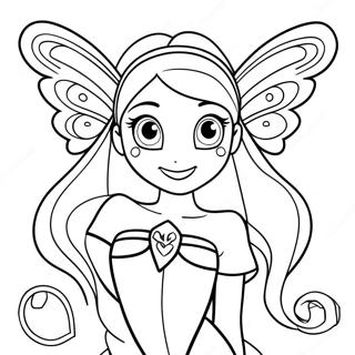 Winx Club Flora Coloring Page 54253-42921