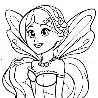 Winx Club Flora Coloring Page 54253-42922