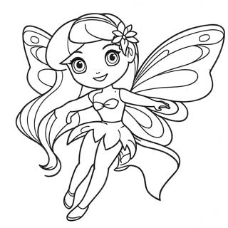 Winx Club Flora Coloring Page 54253-42924