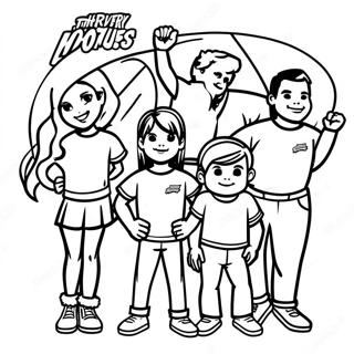 Thundermans Family Coloring Page 54263-42929