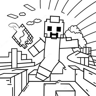 Cool Minecraft Coloring Page 54293-42988