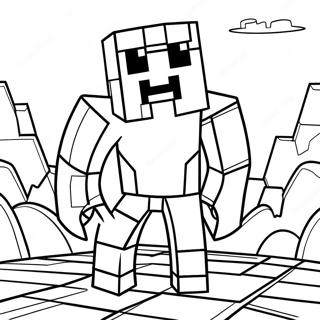 Cool Minecraft Coloring Pages