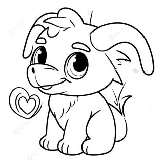 Cute Webkinz Character Coloring Page 54334-42991