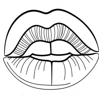 Pop Art Lips Coloring Page 54343-42994