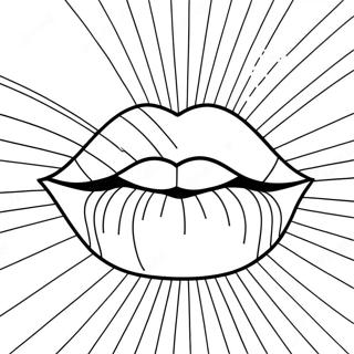 Bold Pop Art Lips Coloring Page 54344-42999