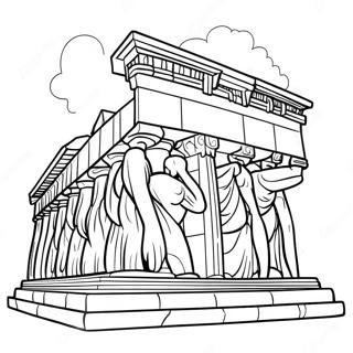 Parthenon Coloring Pages