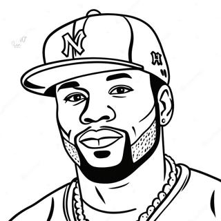 50 Cent Coloring Pages