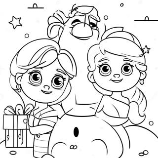 Frozen Birthday Party Coloring Page 54383-43035