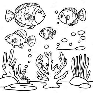 Coral Reef Coloring Page 5440-4321