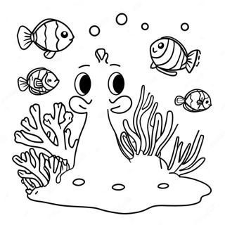 Coral Reef Coloring Page 5440-4322