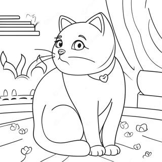 Barbie Cat Coloring Pages