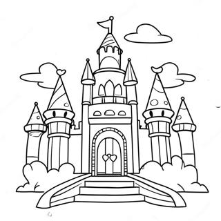 Sparkling Roblox Princess Castle Coloring Page 54464-43097