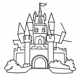 Sparkling Roblox Princess Castle Coloring Page 54464-43098