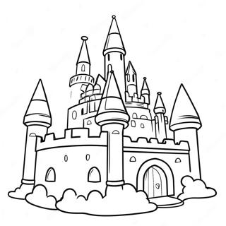 Sparkling Roblox Princess Castle Coloring Page 54464-43099