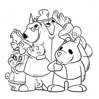 Animated Movie Characters Coloring Page 5451-4338