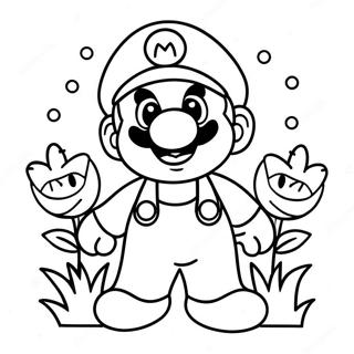 Mario Flower Coloring Page 54523-43147