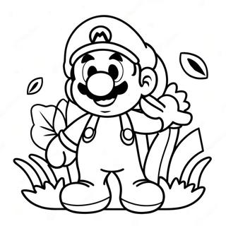 Mario Flower Coloring Page 54523-43148