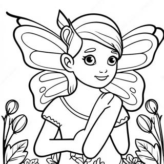 Butterfly Fairy Coloring Pages