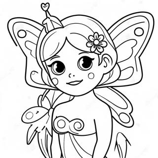 Butterfly Fairy Coloring Pages