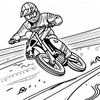 Eli Tomac Racing On Dirt Track Coloring Page 54594-43206