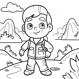 Adventurous Ryan Coloring Page 5461-4346