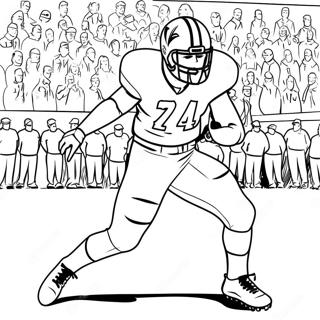 Byu Football Player In Action Coloring Page 54644-43249